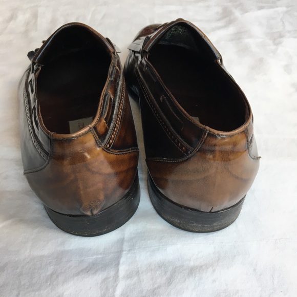 Bruno Magli Brown Leather Totus Tassel Loafers, 9.5W - Picture 5 of 9